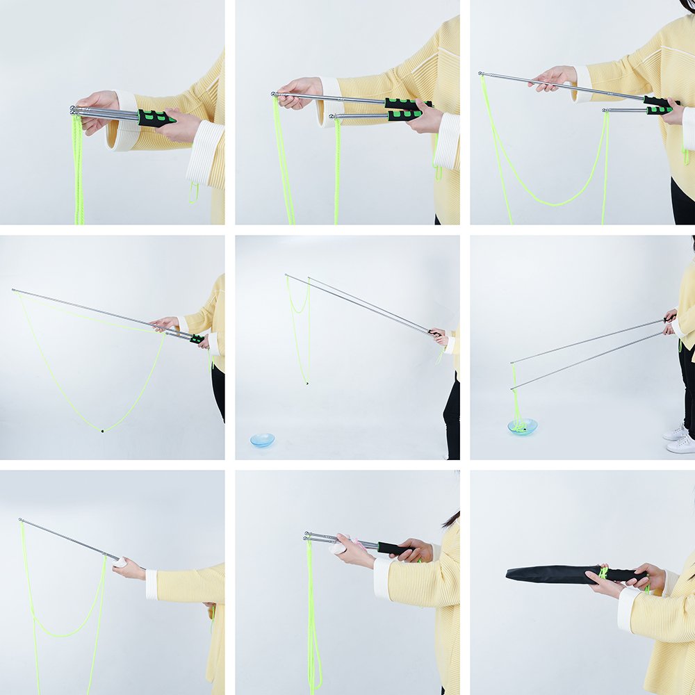 E-Know Bubble Wand,3 Style Giant Bubble Wand Outdoor Toy for Kids, Recyclable Stainless Steel,Telescopic Design Bubble Party Favors, Works Best