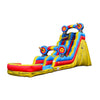 JumpOrange 19’ Target Tall Water Slide with Detachable Deep Pool, Big Kids and Adults, Commercial Grade, Outdoor Backyard Water Park, Indoor Use