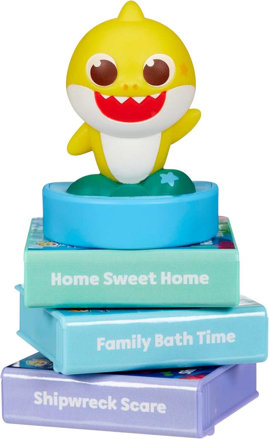 Little tikes Baby Shark Family Collection for Story Dream Machine - 3 Stories & 1 Character, Storytime Books with Audio Play Character, for Boys and