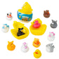 Duck Duck Micro Quackers Duck-Shaped Surprise Eggs - 12 Pack with 24 Mystery Micro Ducks - Bulk Toy Assortment for Jeep Ducking, Party Favors,