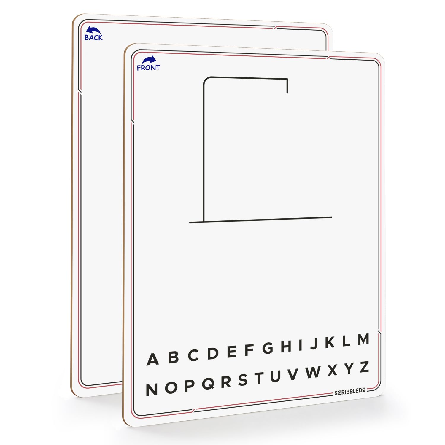 SCRIBBLEDO Hangman Board Game 9”x12 Dry Erase Double-Sided Whiteboard with Blank Writing Surface Hang Man Games Reusable Portable Erasable Hangman