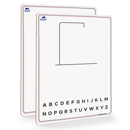 SCRIBBLEDO Hangman Board Game 9”x12 Dry Erase Double-Sided Whiteboard with Blank Writing Surface Hang Man Games Reusable Portable Erasable Hangman