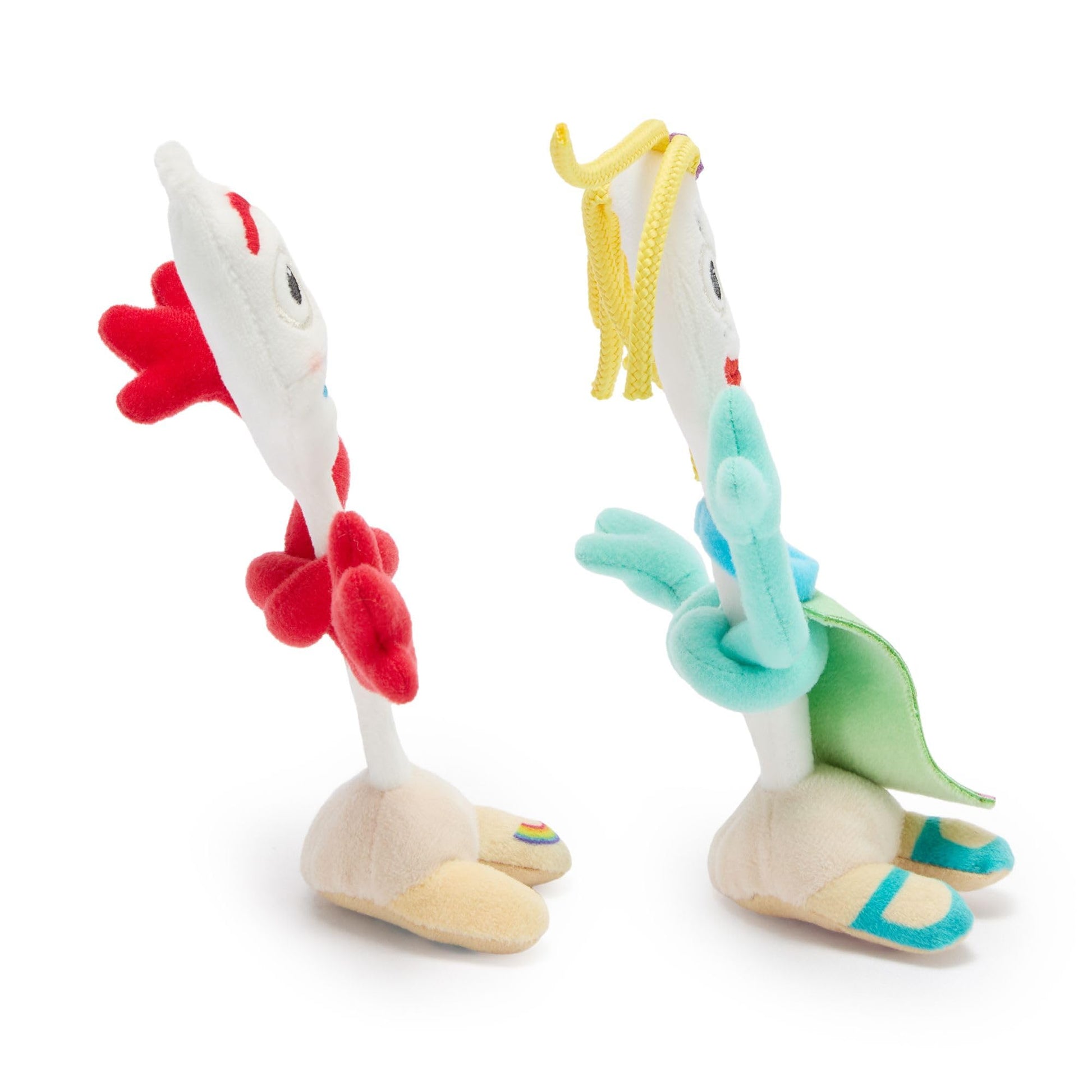 Disney Store Official Forky & Karen Beverly Magnetic Shoulder Plush Set - This Quirky Duo Includes a Magnetic Pad & Soft, Fuzzy Fabrics - Forky
