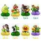 8Pcs Plants Table Centerpiece Birthday Party Supplies Double Side Table Decorations for Plants Themed Party Decorations