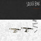 SOLDIER BAR Handmade Fingerboards Complete 8S (6-Layer Canada Maple+Ebony 35mmX98mm) (Handmade Deck+34mm Big Eagle Trucks+Handmade Ice Wheels)