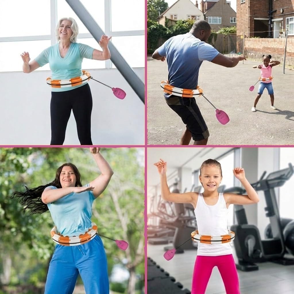 Blaze Line Add-on Weight Infinity Hula Hoop 12 & 16oz 2-Pack (Bloom Pink)
