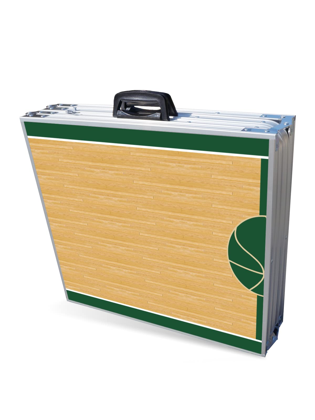 8-Foot Professional Beer Pong Table w/Cup Holes - Milwaukee Basketball Court