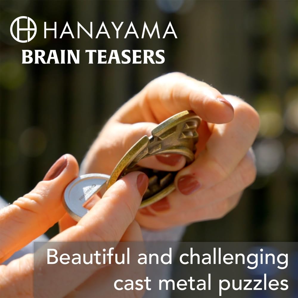 BePuzzled | H&H Hanayama Metal Brainteaser Puzzle Mensa Rated Level 5, for Ages 12 and Up