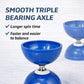 Flight Pro Diabolo Chinese Yoyo Skill Toy Triple Bearing Toy, with Carbon Fiber Sticks, Extra String & Net Bag - Medium Size 5” Blue