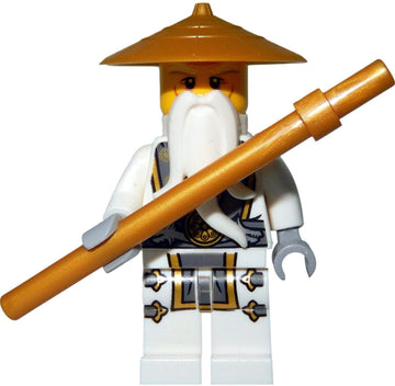 LEGO Ninjago: Master Sensei Wu Ninja Dragon Minifigure with Battle Staff