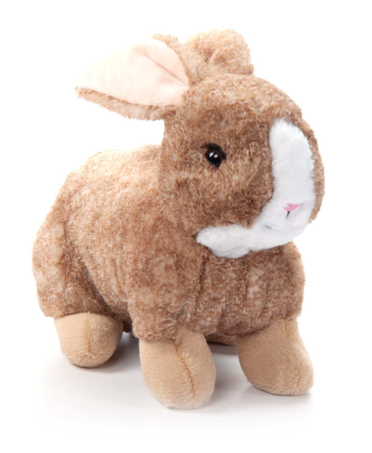The Petting Zoo Rabbit Stuffed Animal Plushie, Gifts for Kids, Wild Onez Wildlife Animals, Brown Bunny Plush Toy 12 inches