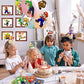 EHQEHQ 40 Pieces Make-a-face Stickers Pack, Super Bros Make Your Own Stickers, Mixed & Matched with 8 Designed Characters(5 of Each) for Party