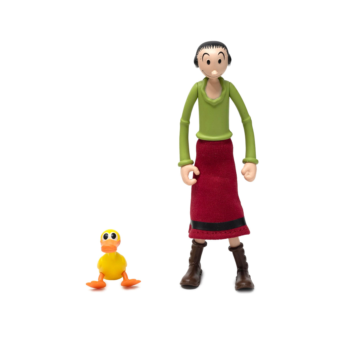 Boss Fight Studio Power Stars Olive OYL Action Figure - Retro Style Collectible Figurine from Popeye The Sailor Meets Sindbad The Sailor Color