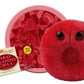 GIANTmicrobes Red Blood Cell Plush, Blood Drop Plush, Blood Bank, Gifts for Lab Techs, Hematology, Phlebotomy Gifts, Leukemia Awareness, Immunology