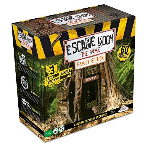 Escape Room The Game, Family Edition - with 3 Exciting Jungle Escape Rooms | Solve The Mystery Board Game for Family, Kids & Teens