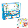Leroxo Magic Paint Set,Mess Free Painting Station for Kids, Toddler Coloring,Gift for 3,4,5,6,7,8,9 Year olds