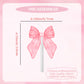 24PCS Coquette Bow Cupcake Toppers, Pink Bow Coquette Birthday Cake Decorations for Bachelorette Bridal Engagement Wedding Girl Baby Shower Bow Theme