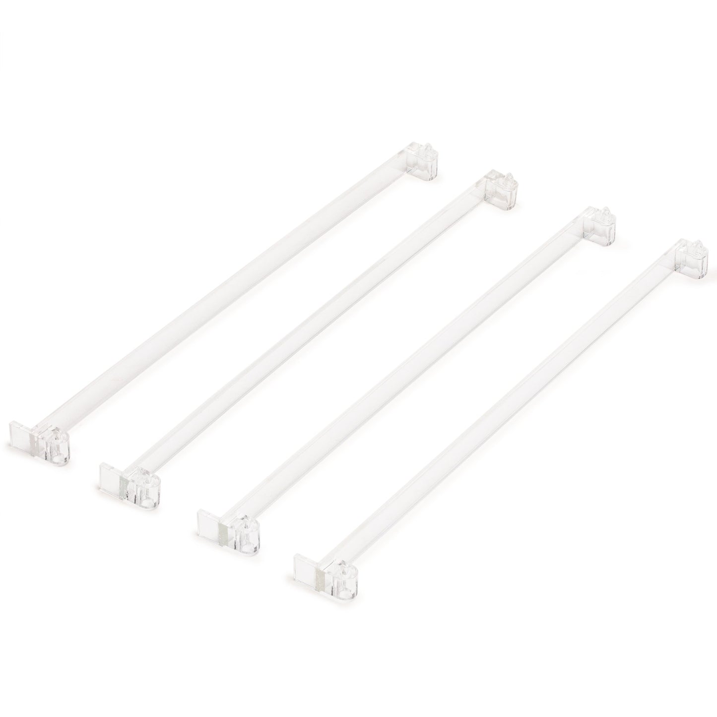 Yellow Mountain Imports American Mahjong Tile Pushers - Set of 4, 18-Inch Clear Transparent Acrylic Mahjong Pushers