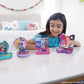 Polly Pocket Compact Playset, Race & Rock Arcade with 2 Micro Dolls & Accessories, Travel Toys with Surprise Reveals