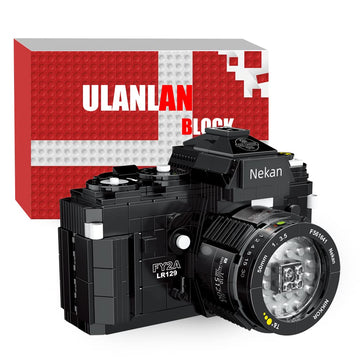 NC Uvini Building Blocks Camera, DIY STEM Toys, Building Construction Brick Set Best Gift for Adult, Teens, Collectible Model Digital Camera to Build