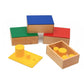 YHZAN Montessori Sensorial Material Knobless Cylinders Kids Wooden Toy (Set of 4) Early Development Tool for Toddlers Wooden Blocks