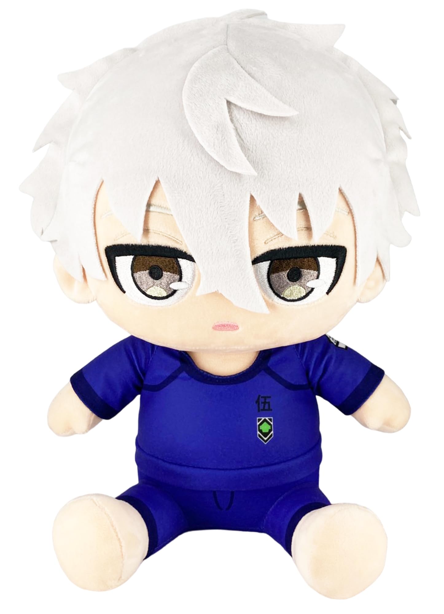 Great Eastern Entertainment Blue Lock Manga - Nagi Seishiro Sweatshirt Sitting Pose Plush 12" H