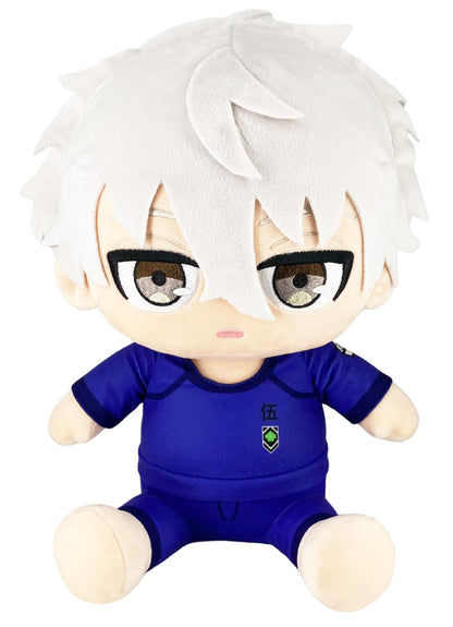 Great Eastern Entertainment Blue Lock Manga - Nagi Seishiro Sweatshirt Sitting Pose Plush 12" H