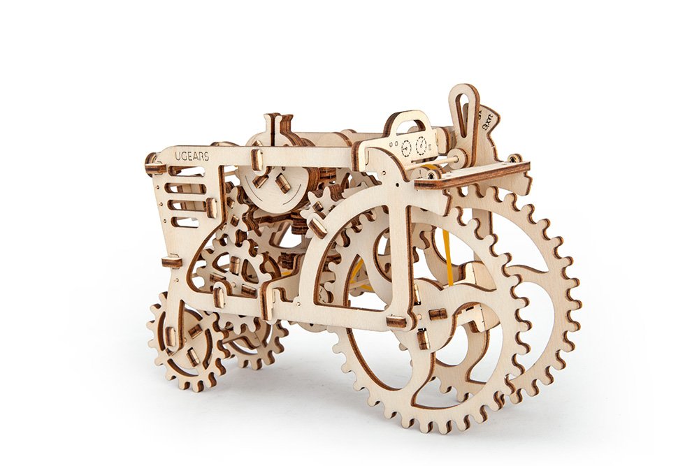 UGEARS Models 3-D Wooden Puzzle - Mechanical Tractor