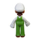 Super Mario Action Figure 2.5 Inch Fire Standing Luigi Collectible Toy