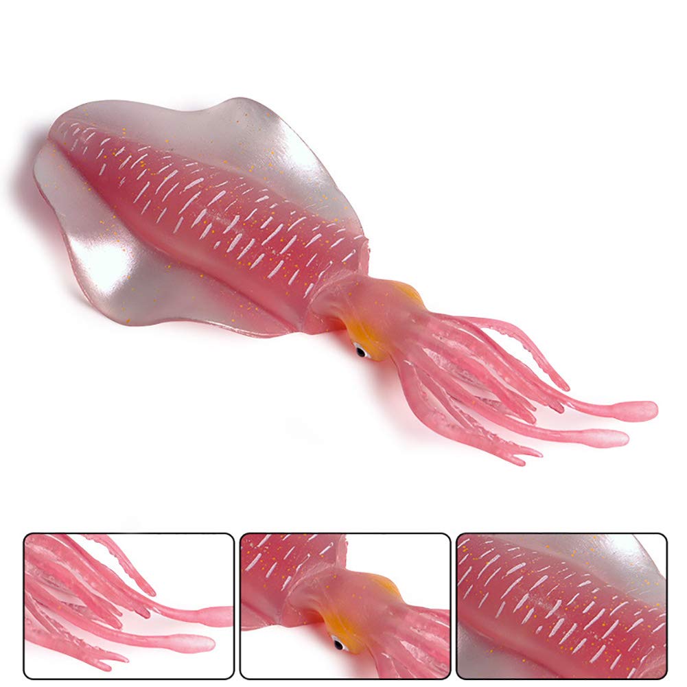 DOYIFUN Realistic Reef Squid Model Toys, Simulated Sea Life Animals Figurine Collection Sea Creature Science Educational Props
