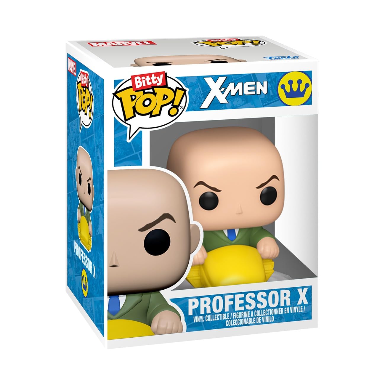 Funko Pop! Bitty Boxes: X-Men - The X-Mansion Playset - Wolverine and Professor X - Collectable Display Case with Interior Scene and Storage - Gift