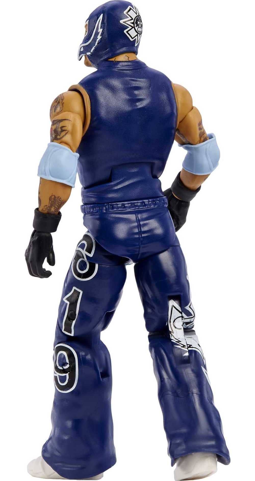 Mattel WWE Rey Mysterio SummerSlam Elite Collection Action Figure Dominik Mysterio Build-A-Figure Parts, Collectible Gift for Ages 8 Years Old & Up