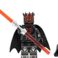 LEGO Star Wars: Darth Maul Minifigure with Metallic Silver Armor, Hood, Cape and Dual Lightsaber