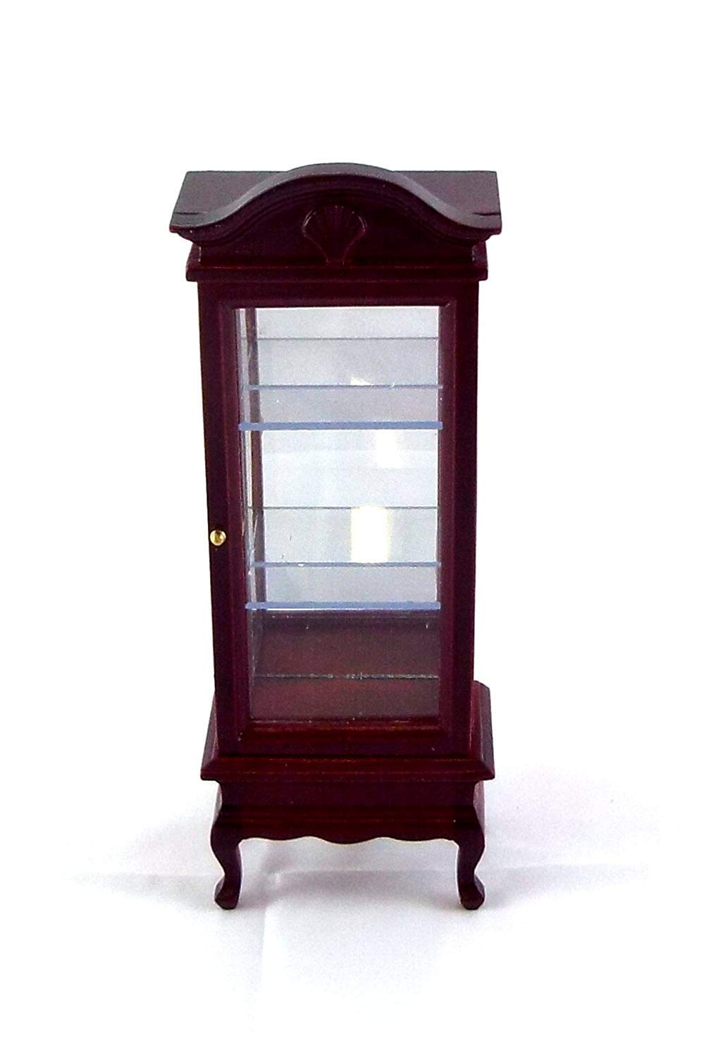 Dollhouse Miniature 1:12 Scale Mahogany Display Cabinet #T3304