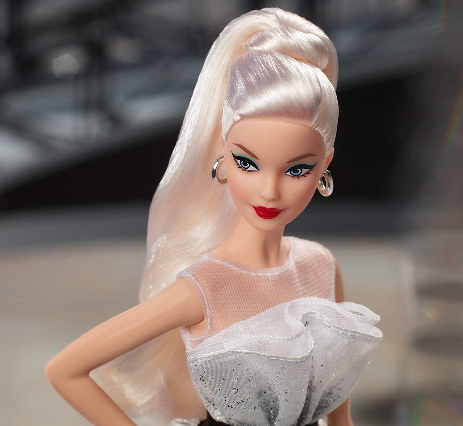 Barbie Collector 60th Anniversary Doll, Blonde, with Diamond-Inspired Gown