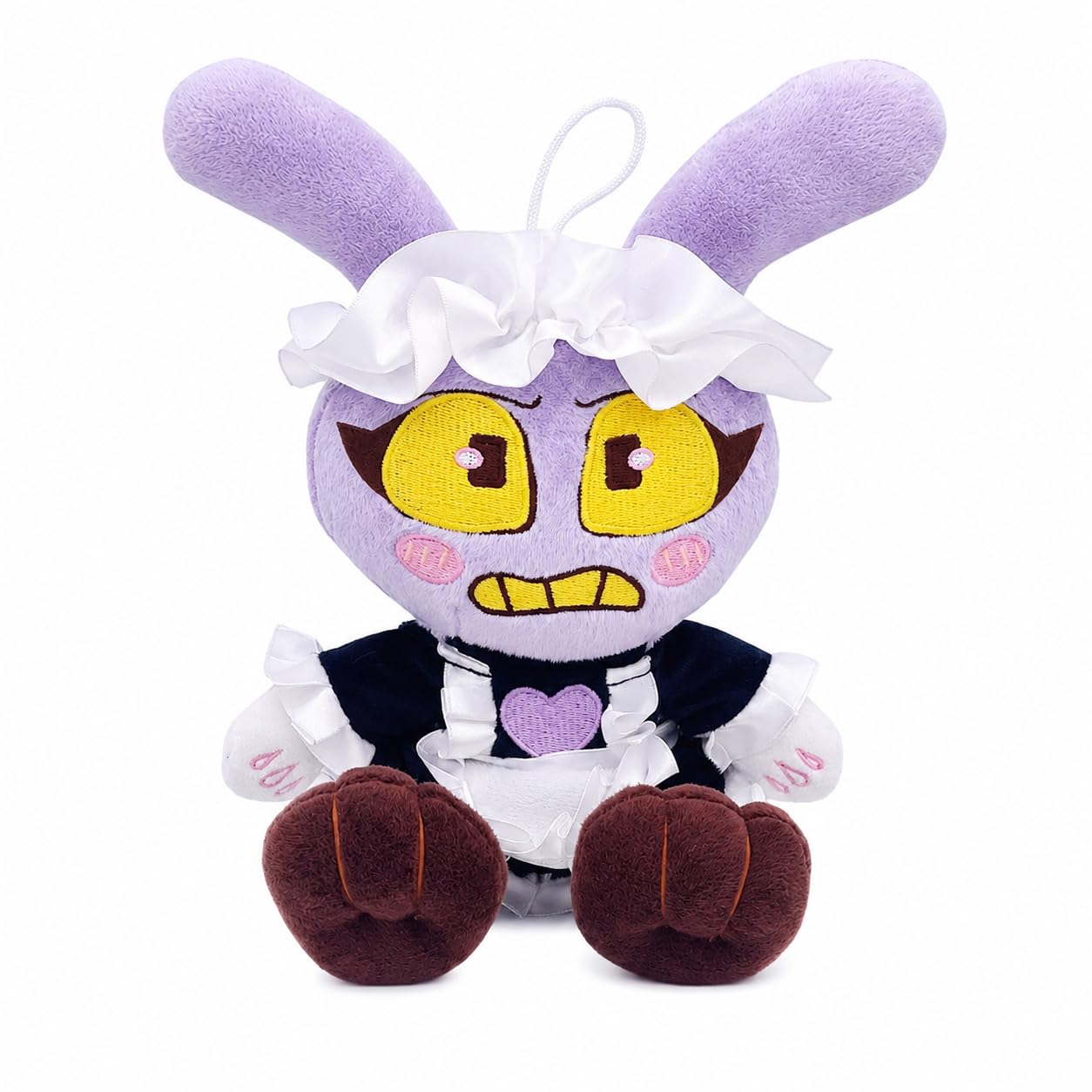 Lithosync Dark Digital Circus Bunny Plush Toy, Purple Rabbit Stuffed Animal Figure, Soft Collectible Plush Doll Gift for Fans and Gamers