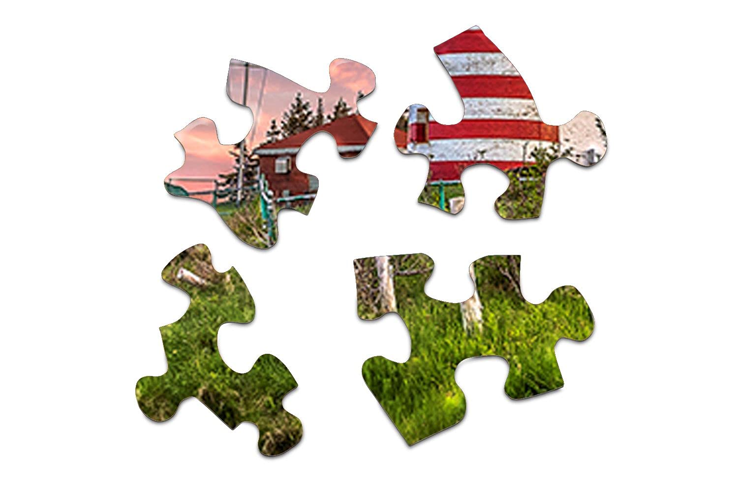 Springbok Puzzles - West Quoddy Head Lighthouse - 1000 Piece Jigsaw Puzzle - Large 30 Inches by 24 Inches Puzzle - Made in USA - Unique Cut