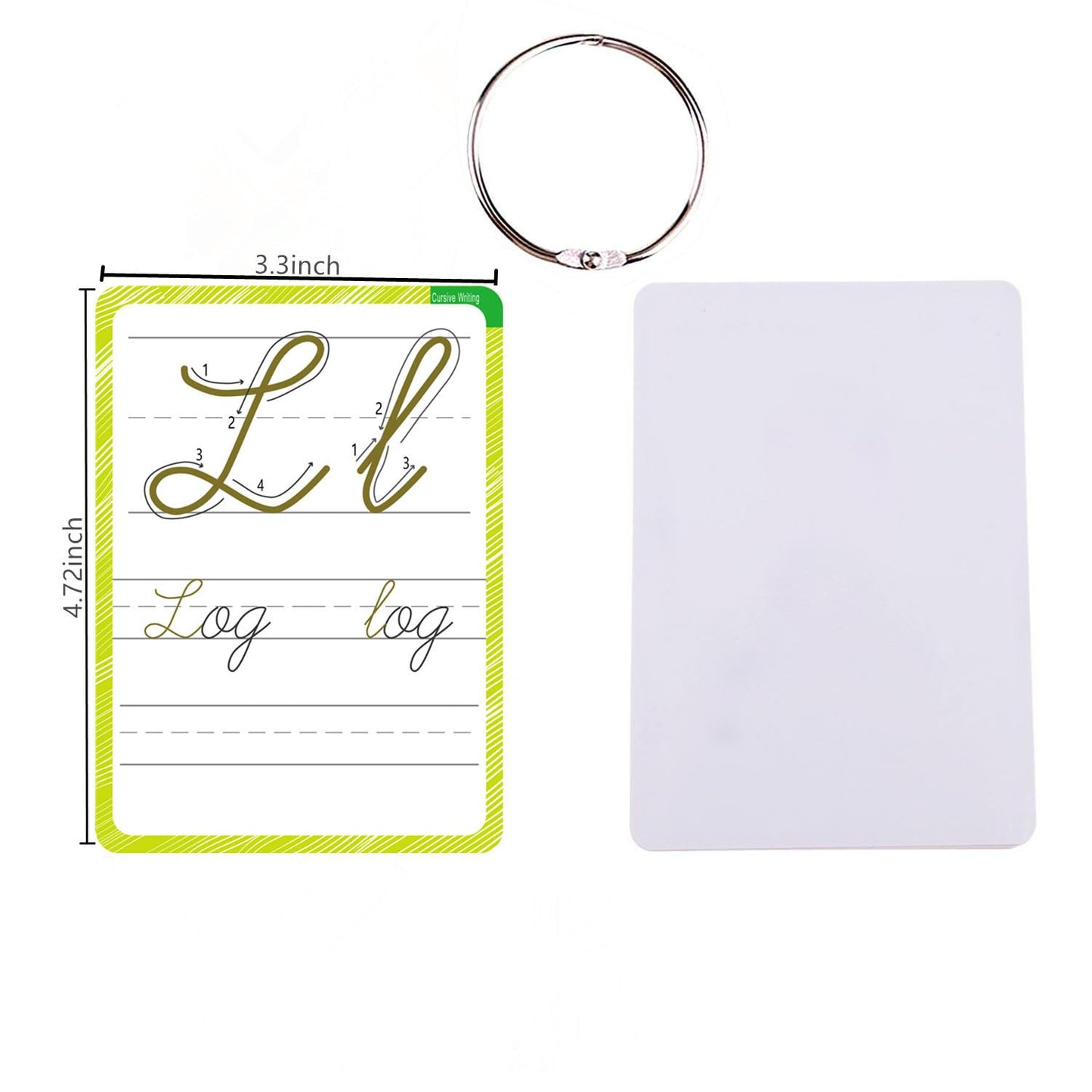 English Letters Cursive Flashcards, Uppercase&Lowercase Cursive Letter Tracing Practice, Montessori Cursive Handwriting Alphabet Flashcard,