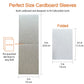 96 Packs Sleeves for Sports Card Protectors, 3" x 4.5" Cardboard Sheets for Trading Card Folders, Mail Shipping Stiffeners, Insert (96 Packs)