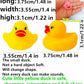 DZTIAN Mini Rubber Duck Set Yellow 12-Pieces Float & Squeak Mini Rubber Duck Baby Bath Ducky Sound ShowerToys for Kids Celebrate The Joy