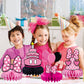 8Pcs Pink Mouse Honeycomb Table Centerpiece,Pink Mouse Birthday Party Supplies Table Decorations for Kids Party Decorations