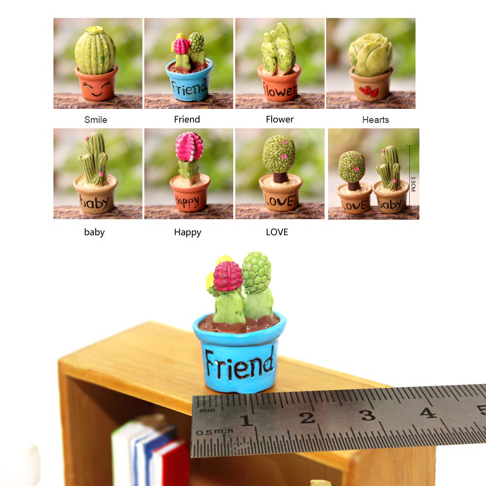 Dollhouse Decoration Plant Pots Miniature Green Potted Bonsai Models Decor,1:12 Miniature Plant