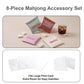 Eccentfit Mahjong Dice Bags (4-Piece Set) - Waterproof PU Vegan Leather Squeeze Pouches for American Mahjong Accessories, Mini Coin Purse for Dice