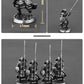 Alloy Samurai Model, Ancient Mini Warrior Model Toy, Japanese Style Table Games and Chess Decoration Military Manual, DIY Alloy Samurai Doll (Long