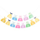 Princess Dress Happy Birthday Banner - Princess Birthday Party Decorations,Gril First/1st Party Bunting,Photo Prop Banner (Princess-1)