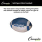 Champion Sports Soft Foam Mini Football, Blue/White, 8"