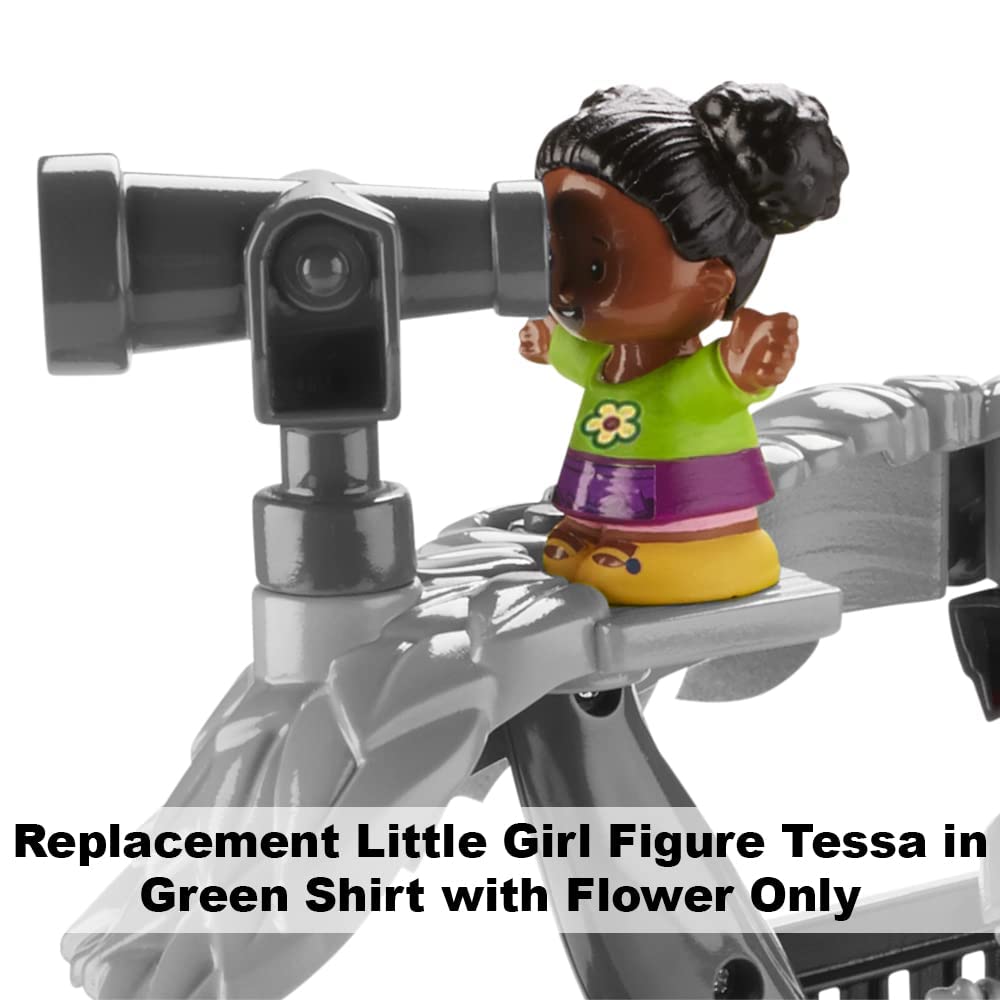 Replacement Part for Fisher-Price Little People Swing & Share Treehouse Playset - DYF19 ~ Replacement Little Girl Figure Tessa ~ Green Shirt