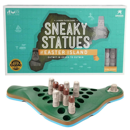 Sneaky Statues Easter Island Strategy Board Game Family Night Ages 8+