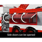 BYWbricks City Ladder Fire Truck Building Blocks Set (711 pcs) Toy Station Firetruck Bricks Collectible Fire Engine Building Kit Model Gift for Boys