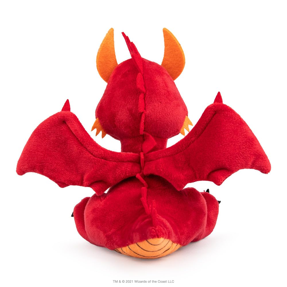 Kidrobot Phunny Plush - Red Dragon Toy, 8 inches